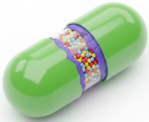 pill with an enteric coating