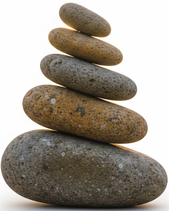 rocks being balanced on each other