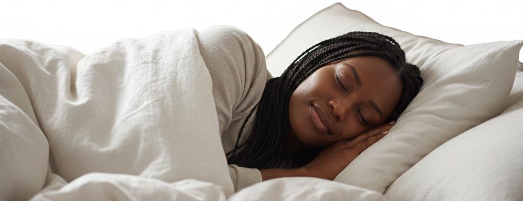 woman sleeping after metabolic reset