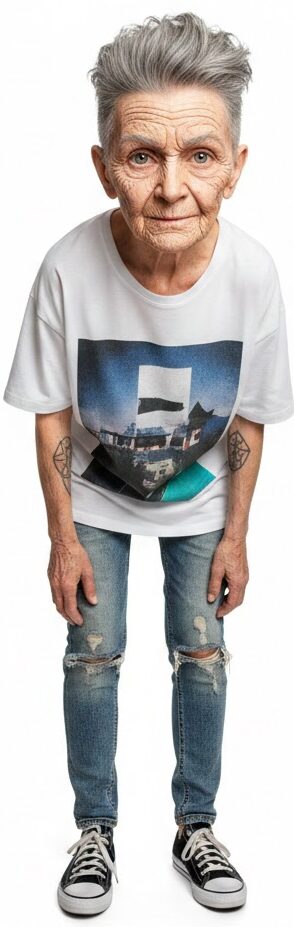 young person that looks old because of sugar culture